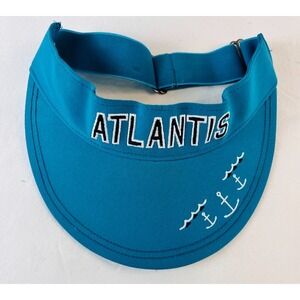 Visor Sunhat Cap Atlantis Bahamas Paradise Island Anchor Adjustable Gear HAT